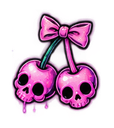 skullcherry Discord sticker from xX✩Online✩Status✩Xx