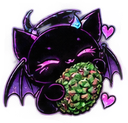 batcatweed Discord Emoji - xX✩Online✩Status✩Xx