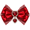 37632redheartjewelbow custom emote from power puff sl*ts