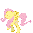 fluttershy_skipping animated Discord emote | Hayley Glo’s Server🦄🐴💖😎