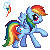 RainbowDash animated emote from Hayley Glo’s Server🦄🐴💖😎
