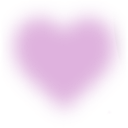 Heart shape in a soft pastel pink color with a pixelated aesthetic.