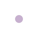 A small purple circle centered on a black background.