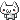 A small white pixelated cat with a happy face suddenly disappears from the frame.