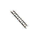 A repeating pattern of small wooden ladders angled diagonally.
