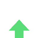 Four green arrows in a row pointing upward.