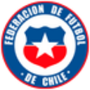 Federacion de Futbol de Chile crest featuring a blue and red shield with a central white star.