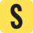 A bold black capital letter S centered on a rounded yellow square background.