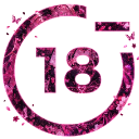 under_18 Discord sticker from Pink Anime