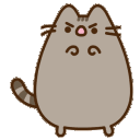 pusheenmad animated emote - Kiss Land • xo tag