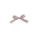 25694brownplaidbow