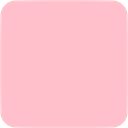 Pink square with rounded corners on a plain background.