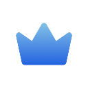 Blue folder icon with a flat design.