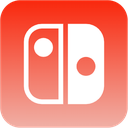 A red square icon featuring a white minimalist split-controller graphic.