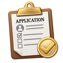 Clipboard with a checklist and a gold checkmark indicating completion.