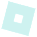 A light blue square tilted at an angle with a black square hole in the center.