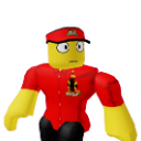 Roblox character with a yellow head and red uniform looking wide-eyed and confused.