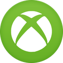 A white stylized cross emblem centered on a solid green circular background.
