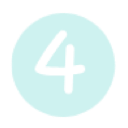 Number four written in black ink inside a light blue circle.