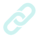 Chain link symbol in light blue color.