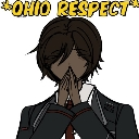 A faceless anime character with dark skin and brown hair holding their hands together in a prayer gesture with the text Ohio…