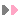 Four pixelated arrows in a row, alternating between gray and pink, all pointing to the right.
