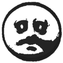 A circular face icon with heavy dark bags under the eyes and a sad, downturned mouth.