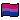Two pixelated flags with pink, purple, and blue horizontal stripes waving side by side.
