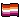 Two small pixelated flags with horizontal stripes in shades of red, orange, white, and pink waving side-by-side.