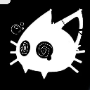 blackcat Discord sticker - Gaming with shim