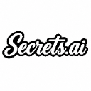 Text logo reading secrets.ai in a bold, black cursive font on a white background.