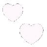 Four light pink heart shapes arranged in a scattered cluster.
