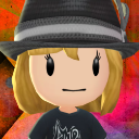 A 3D character with blonde hair wearing a black fedora and a black t-shirt, looking directly forward with a neutral expressi…