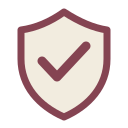 Shield icon containing a checkmark symbol.