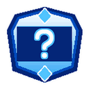Four blue shield badges arranged in a row, each displaying a white question mark.