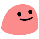 Four colorful blobs in pink, green, blue, and light pink standing side-by-side with simple black eyes and smiling mouths.