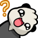 A white cartoon creature with a tilted head and a large question mark, showing a confused expression.