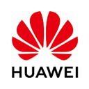 Huawei logo featuring eight red radiating petals above the black text HUAWEI.