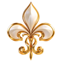 Regal Symbol Gold Fleur-de-lis Symbol Emoji | CommunityOne