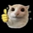 A small hamster giving a yellow thumbs up gesture.