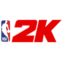 A stylized red logo featuring the characters 2K next to a small blue and red sports emblem.