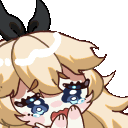Koneba_crying animated GIF emoji from 🌙||•T•Safe Haven Lounge•I•||🌙