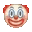Clown animated GIF emoji from 𝔇𝔦𝔰𝔱𝔯𝔦𝔠𝔱 𝔒𝔫𝔢
