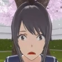 Anime girl with wide eyes and an open mouth looking shocked.
