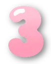 number_three_3_pink