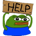 PepeHelp Discord sticker from ARMY 🪖