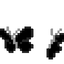 black_butterflies animated GIF emoji from Scarlett Johansson