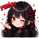PeriodKissy Discord sticker from 𝑨𝒍𝒕𝒆𝒓𝒏𝒂𝒕𝒊𝒗𝒆 𝑯𝒂𝒗𝒆𝒏 𝟐𝟎+ 🦇