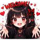 WelcomeKissy Discord sticker from Dani's server