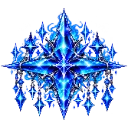 CrystallineBlueStarCompassEmblem